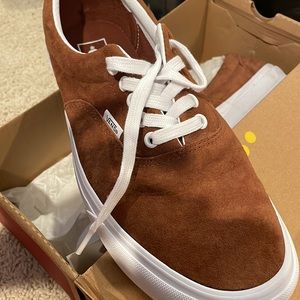 Brown Suede Vans Size 10.5